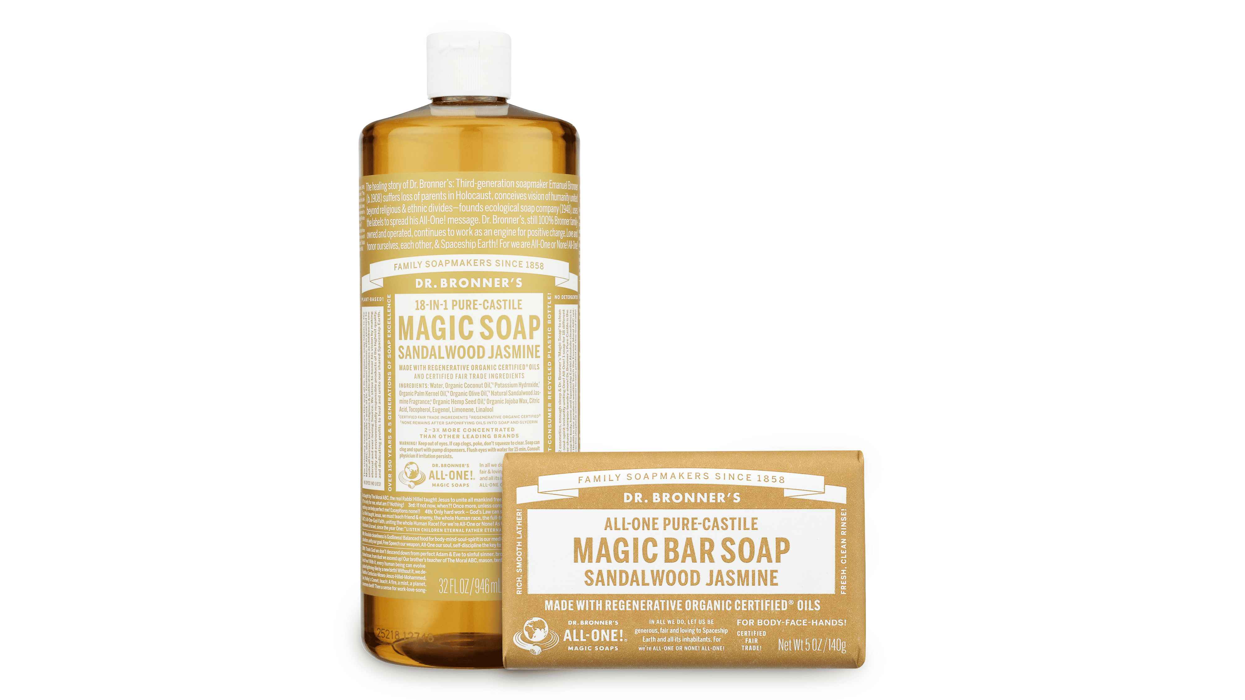 Dr. Bronners's Sandalwood Jasmine Soap 